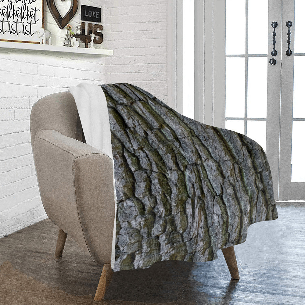 Tree Bark Throw Blanket