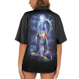 Space Dolphin Women's Hawaiian Shirt