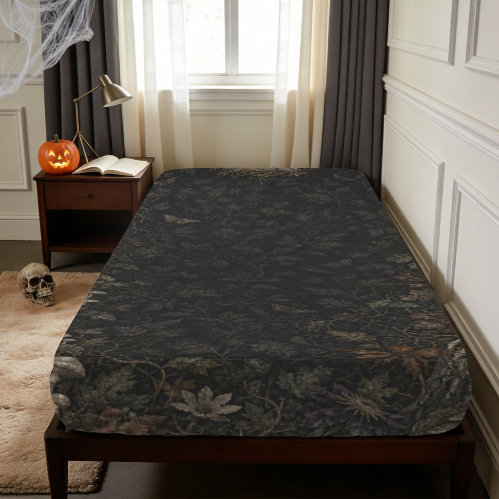 Bed Rot Botanical Gothic Fitted Sheet – Twin