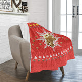 Christmas Popcorn Throw Blanket