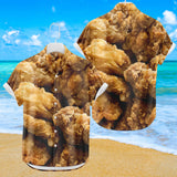 Chemise hawaïenne au poulet frit | Chemise boutonnée