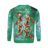 Galaxy Pizza Cat Ugly Christmas Sweater