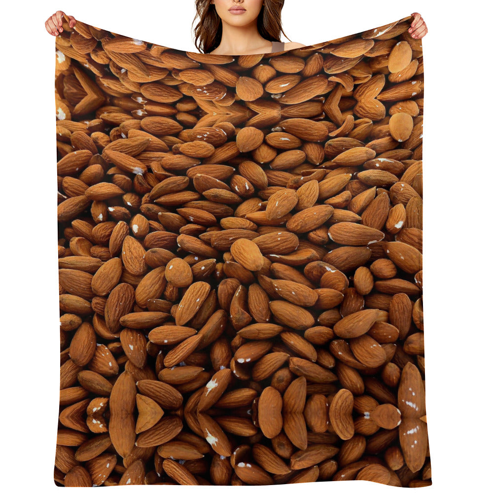Almond Nut Throw Blanket
