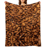 Almond Nut Throw Blanket