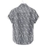 Hawaiihemd mit Luftpolsterfolie | Button-Up-Down-Hemd