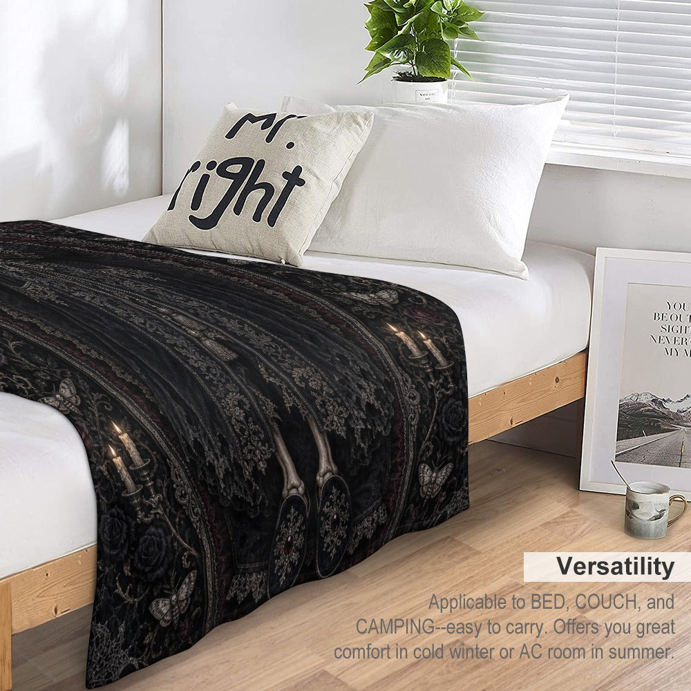 Undercover Undead – Gothic Horror Throw Blanket