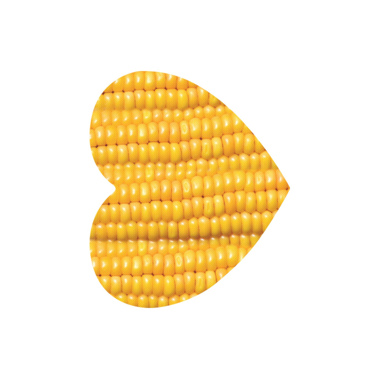 Corn Cob Heart-Shaped Mousepad