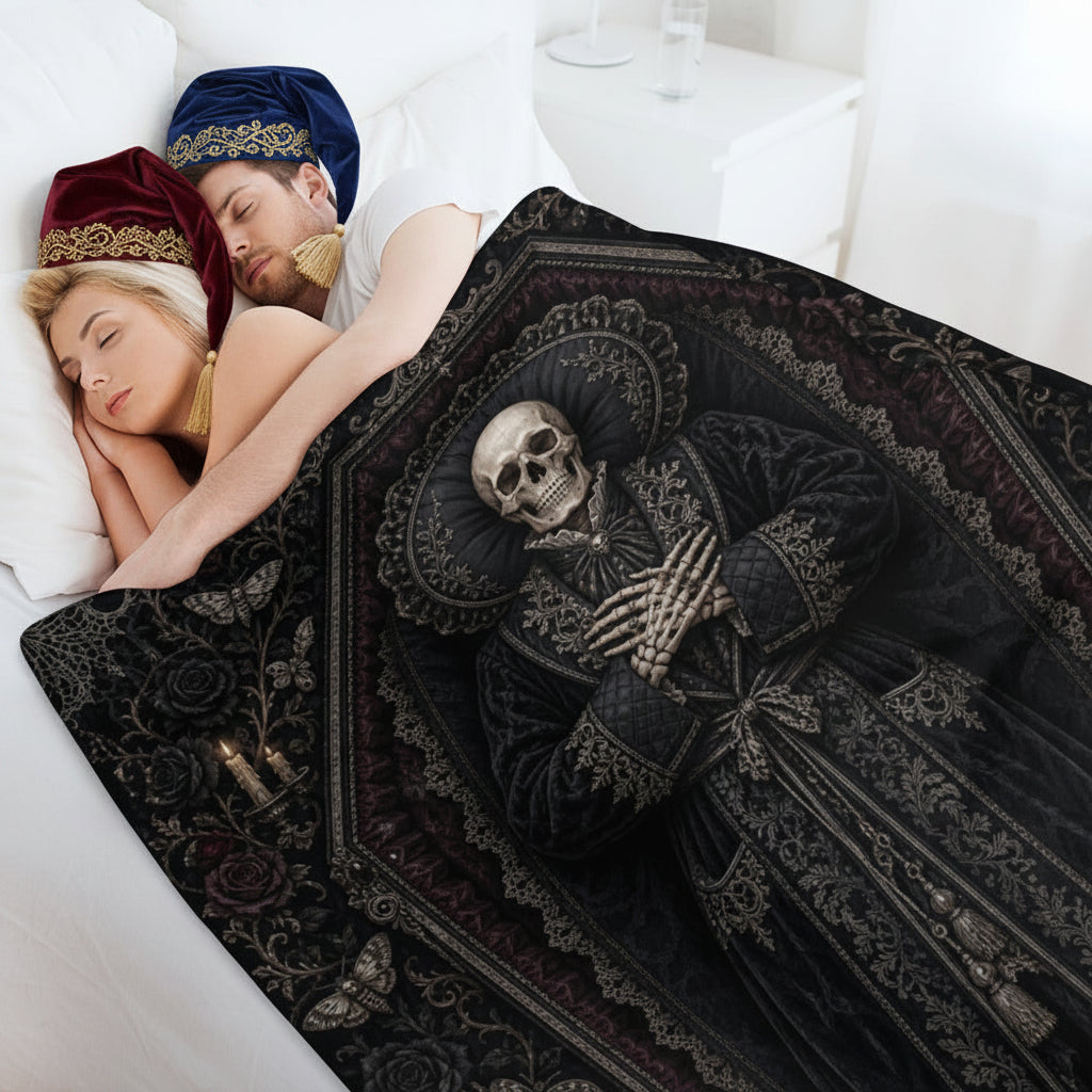 Undercover Undead – Gothic Horror Throw Blanket