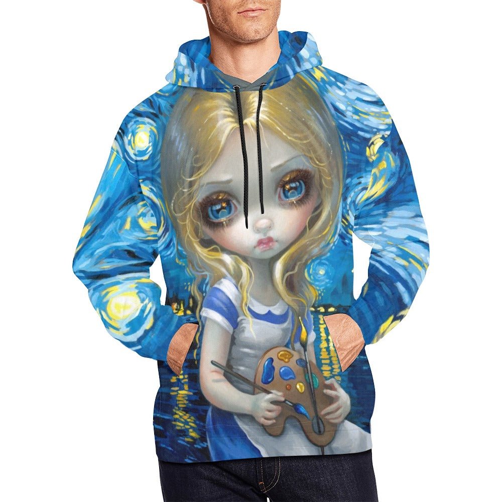 Jasmine Becket-Griffith Alice In A Van Gogh Nocturne Hoodie