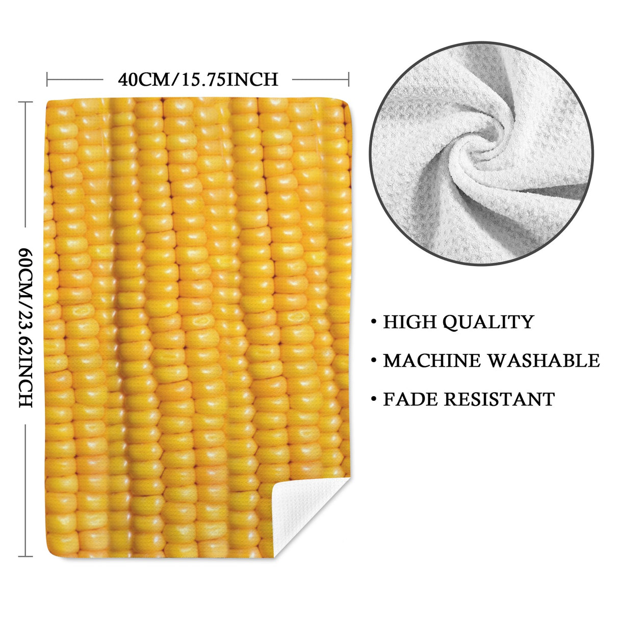 Corn Cob Kitchen Hand Towel