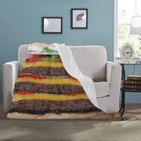 Burger Throw Blanket