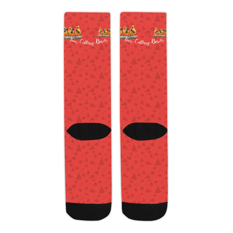 4 Calling Birds Christmas Socks