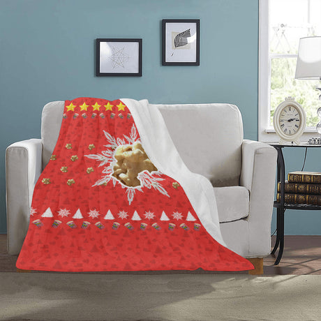Christmas Popcorn Throw Blanket