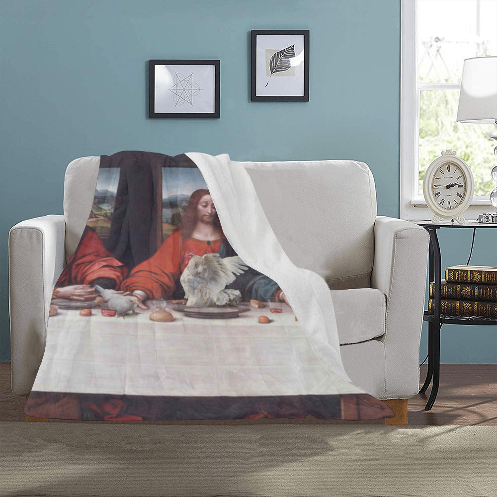 Last Chicken Supper Throw Blanket