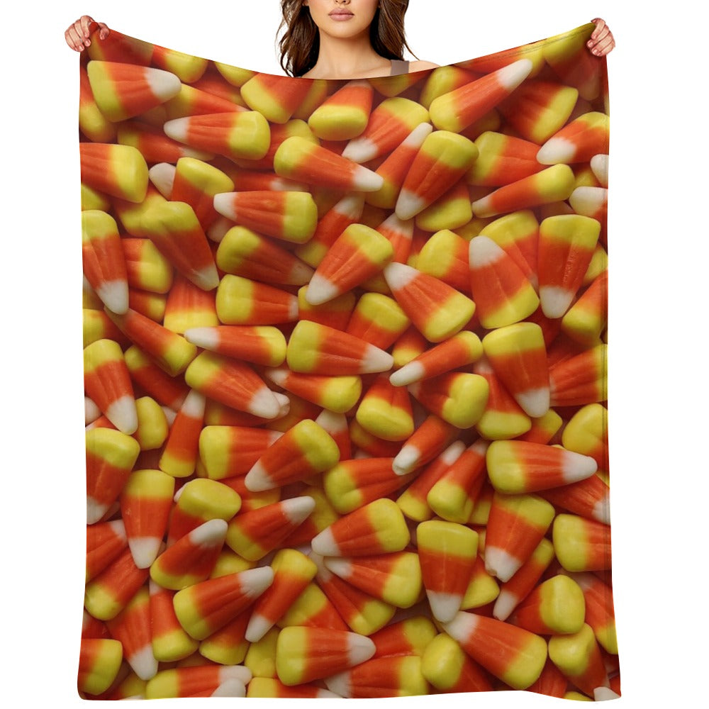 Candy Corn Throw Blanket