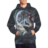 Crescent Moon Wolf Hoodie