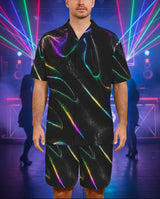 Florescent Black Rainbow Costume Pajama Set
