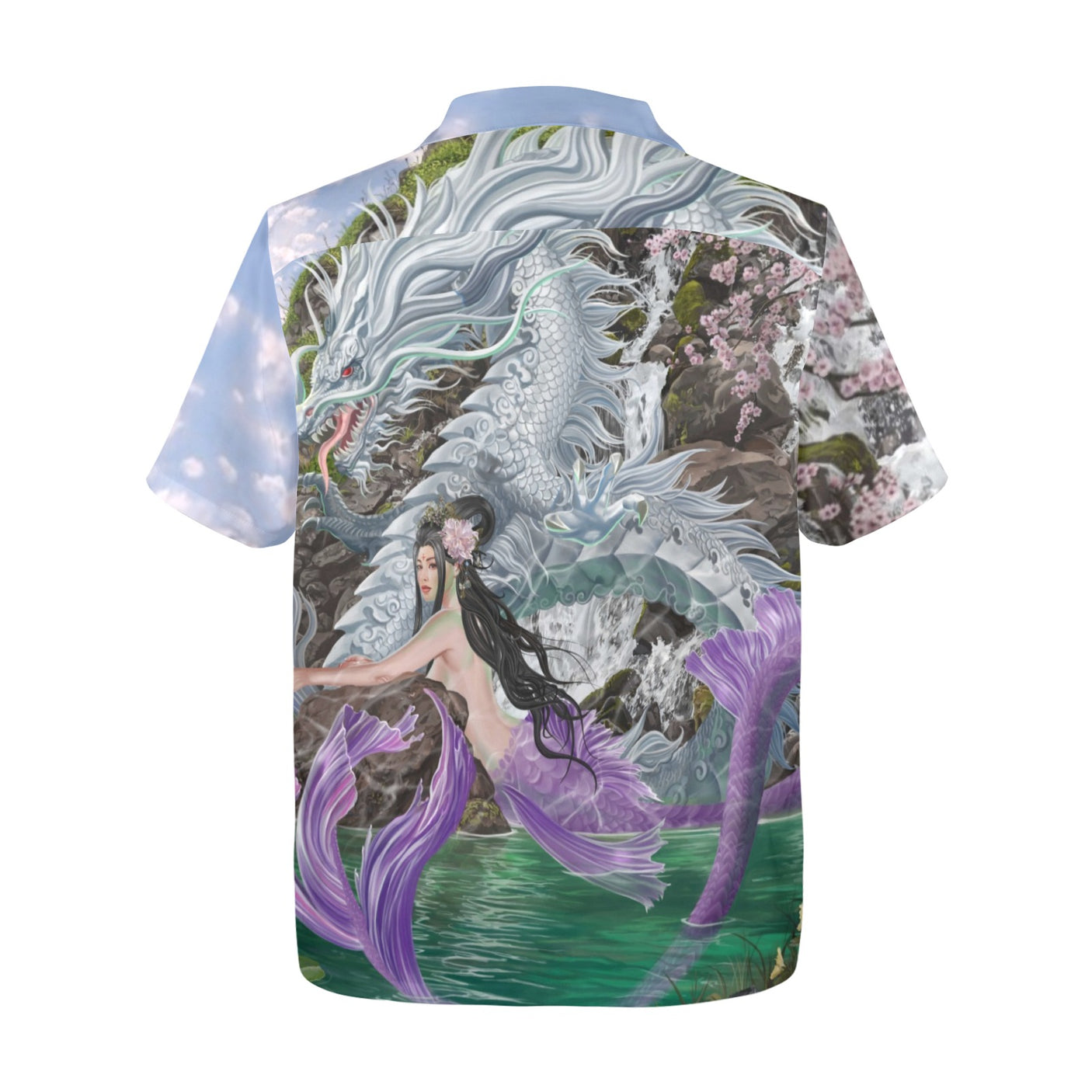 Nene Thomas 'Waterfalls of Jade' Hawaiian Shirt