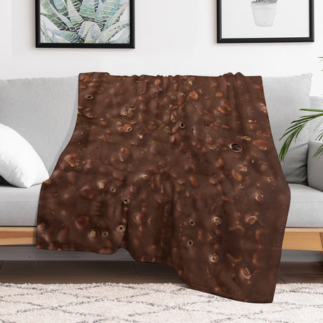 Chocolate Bar Throw Blanket – Funny Food Gift