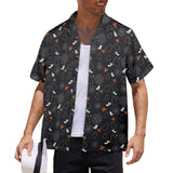 Black Cat Halloween Hawaiian Shirt | Button Up Down Shirt