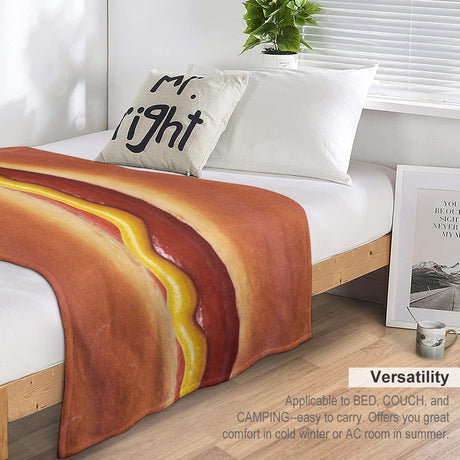 Hot Dog Throw Blanket