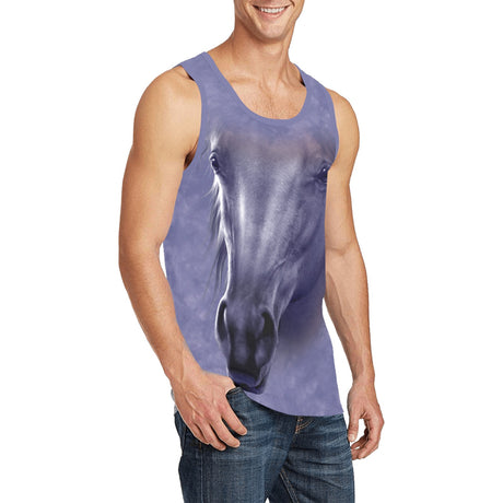 Purple Horse Face Tank Top