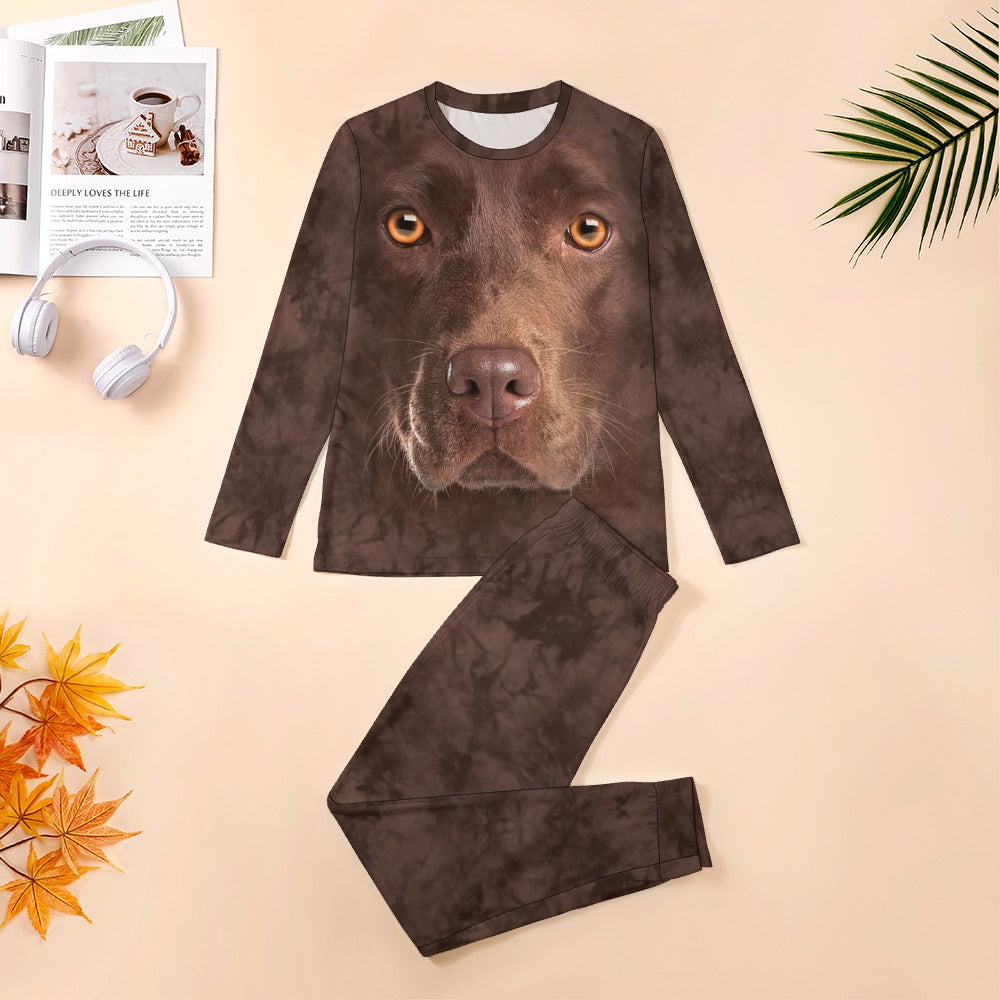 Chocolate Labrador Face Pajamas