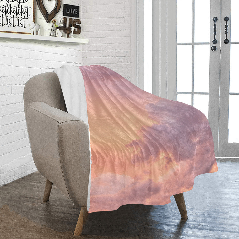 Cloud Sunset Throw Blanket