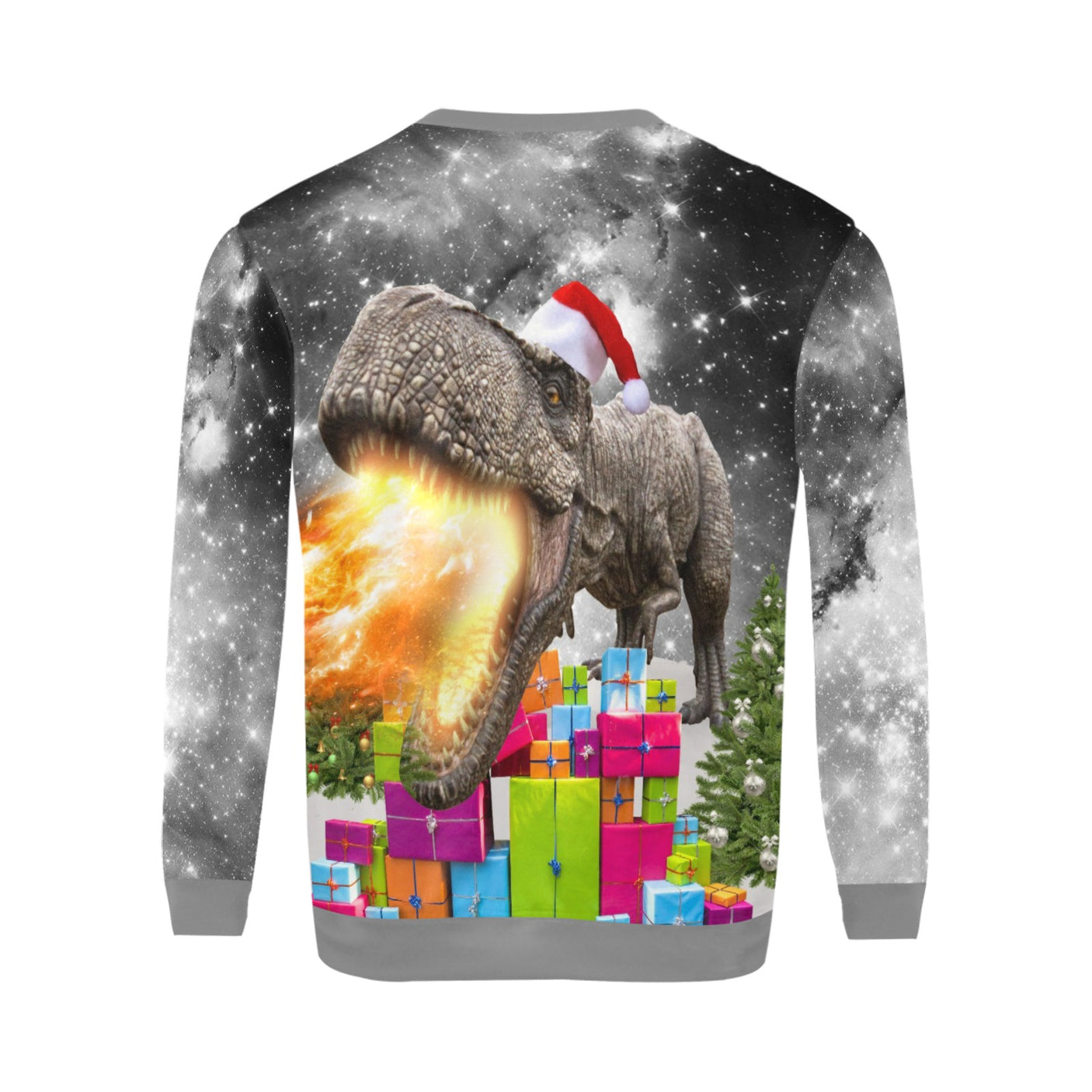 Santa Dinosaur Ugly Christmas Sweater