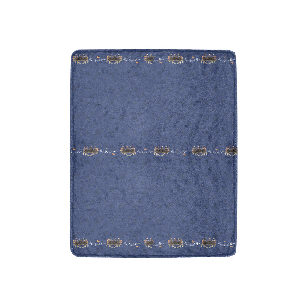 Days of Christmas French Hens Throw Blanket