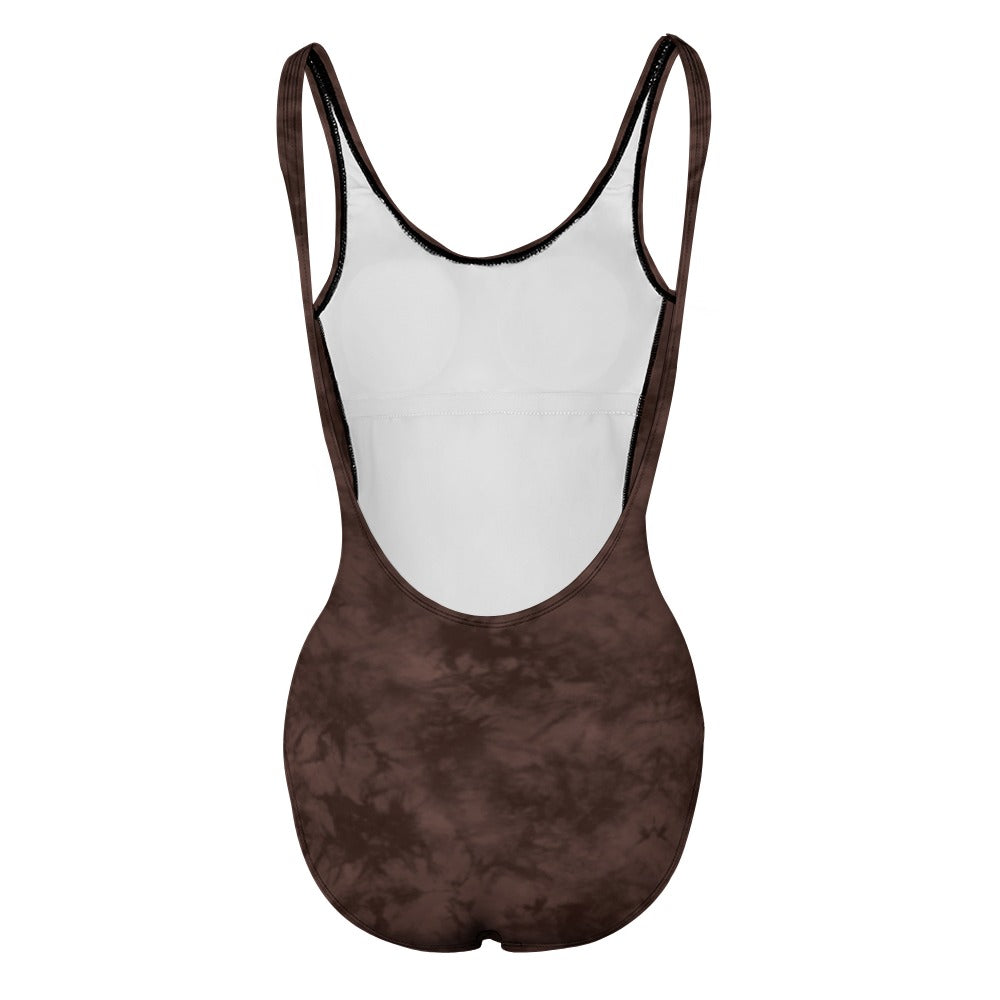 Chocolate Labrador Face One Piece Swimsuit