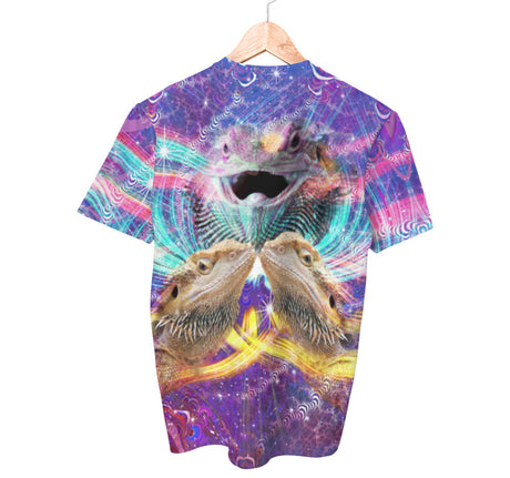 Chemise dragon barbu trippy | T-shirts AOP 3D