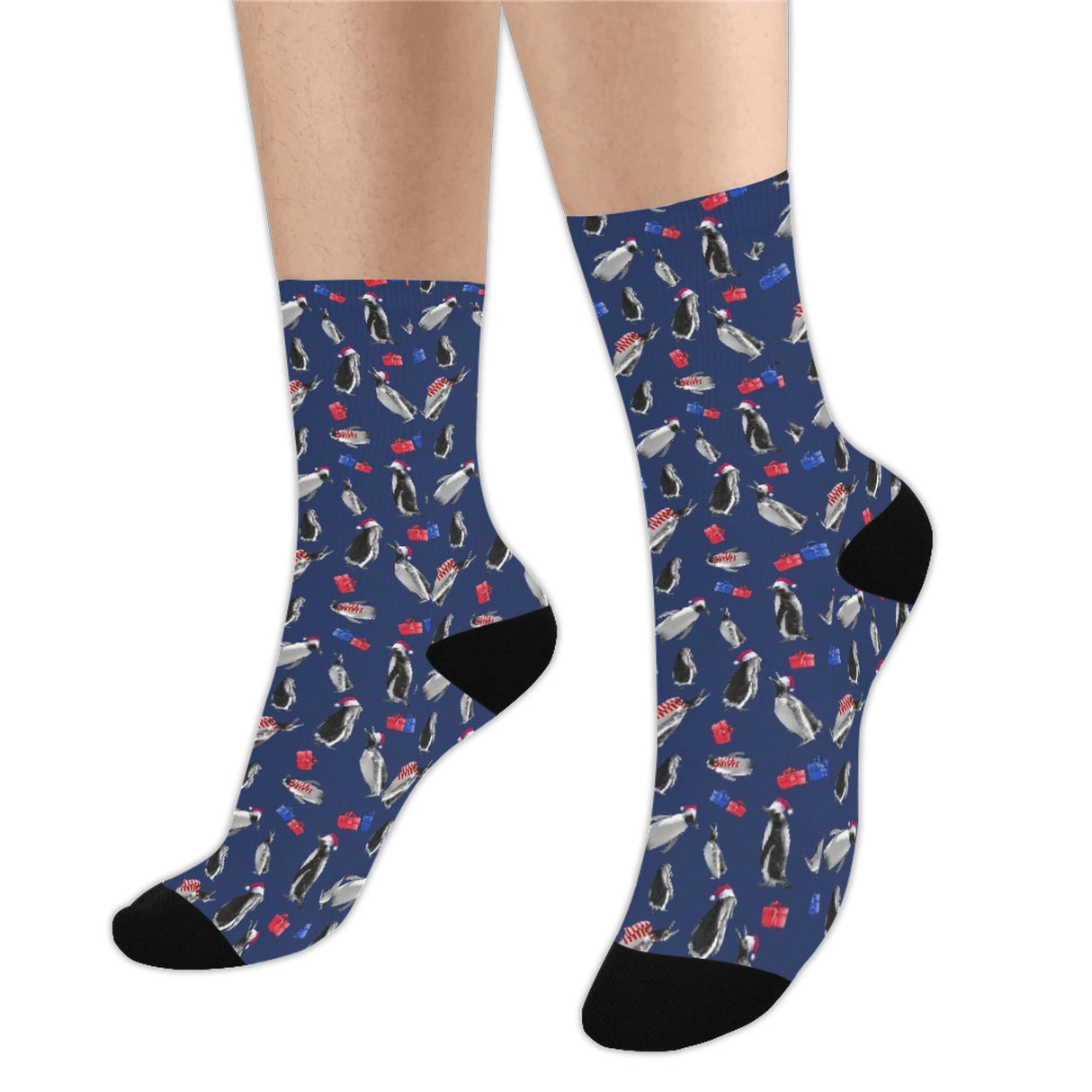 Christmas Penguin Socks
