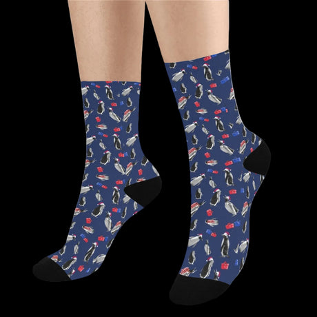 Christmas Penguin Socks