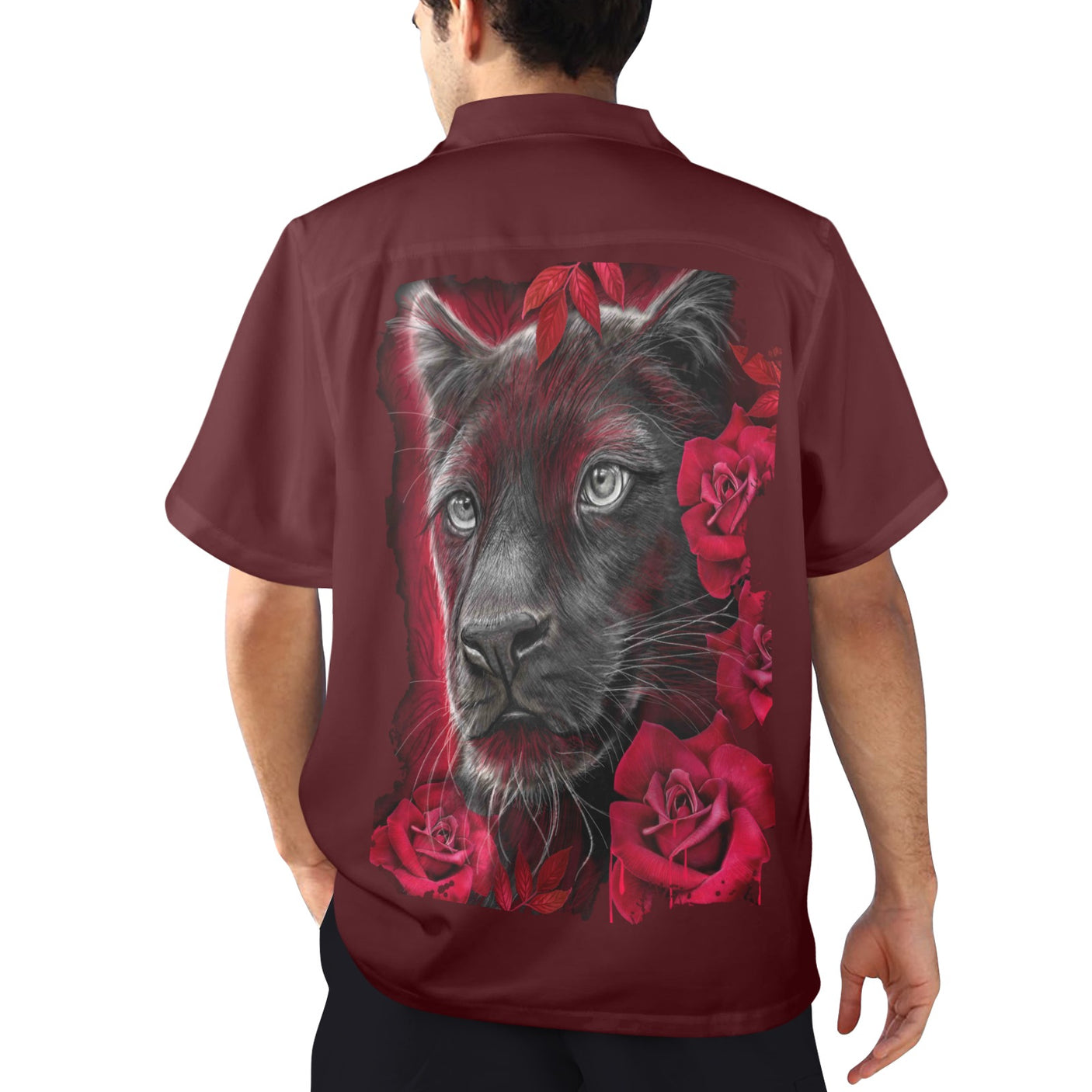 Sheena Pike 'Rose Panther' Hawaiian Shirt