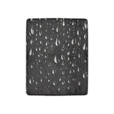 Black Rain Drop Throw Blanket