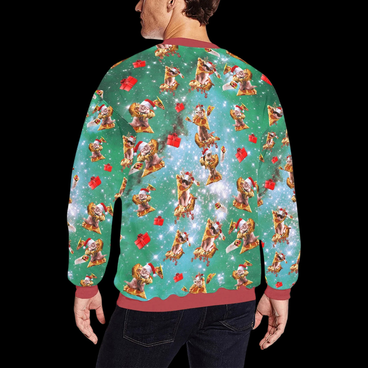 Christmas Space Cat Sweater