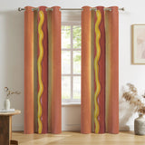 Giant Hot Dog Curtains – Funny Food Grommet Set, 52 x 84 in