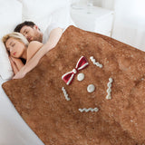 Gingerbread Man Christmas Throw Blanket