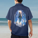 Dolphin Hawaiian Shirt | Button Up Down Shirt