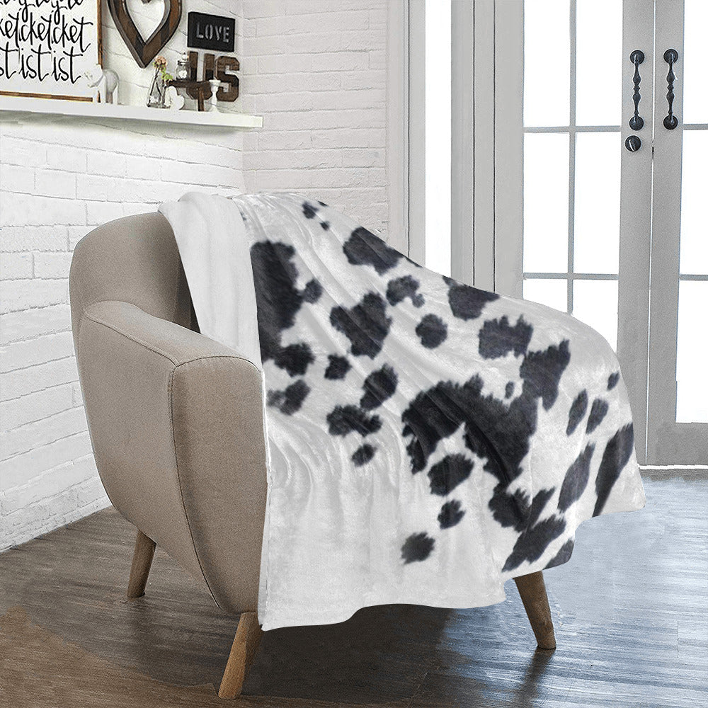 Cow Print Throw Blanket