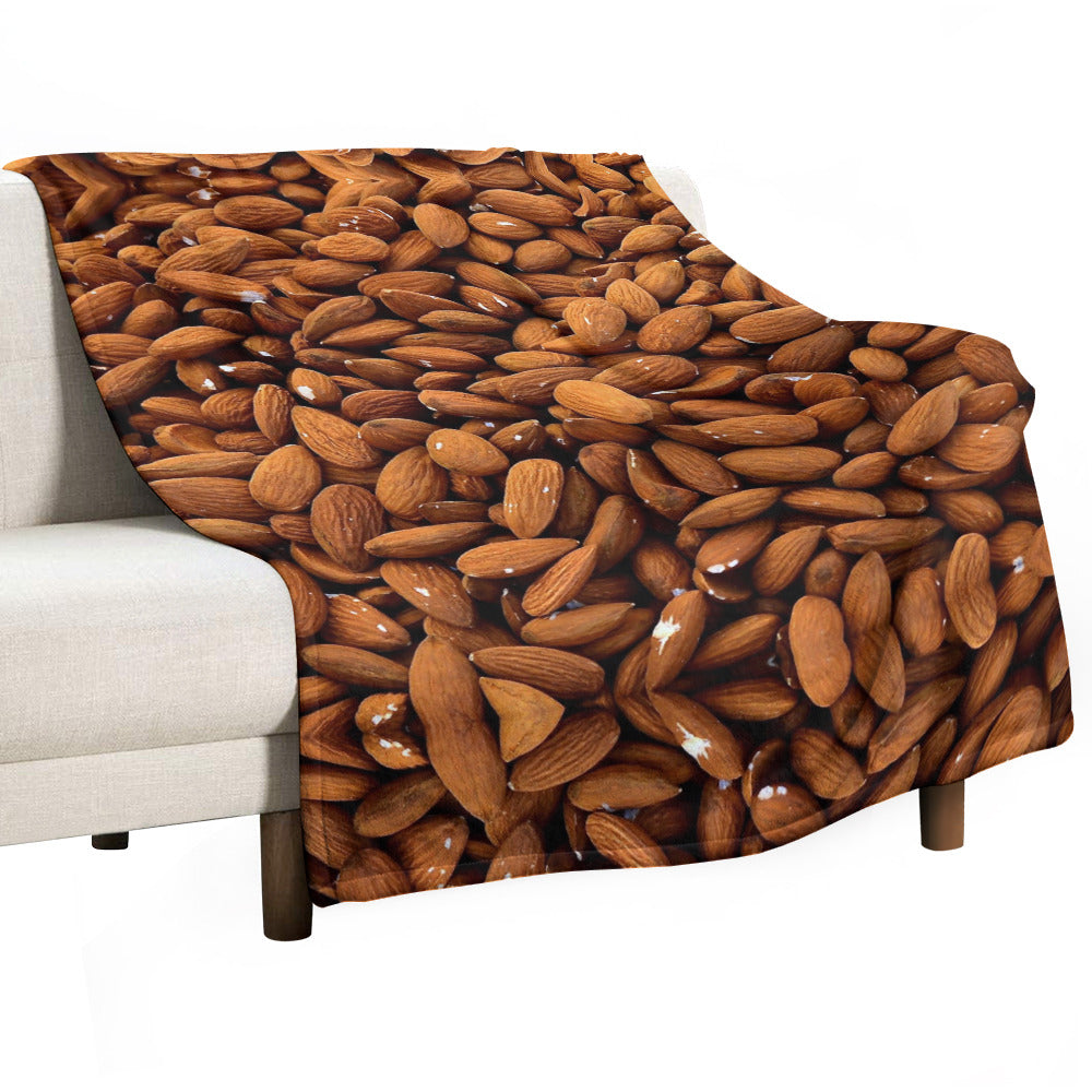 Almond Nut Throw Blanket