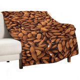 Almond Nut Throw Blanket