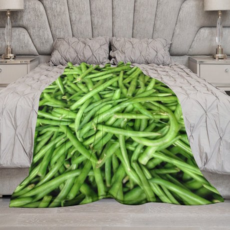 Green Bean Throw Blanket