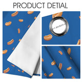 Hot Dog Pattern Curtains – Funny Food Grommet Set, 52 x 84 in
