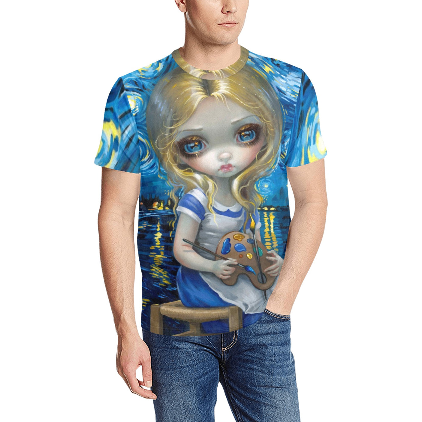 Jasmine Becket-Griffith 'Alice in a Van Gogh' Shirt