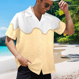 Ice Cream Hawaiian Shirt - Funny Summer Food Button-Up