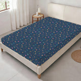 Retro 80s Twin Fitted Sheet – Geometric Bedding, 39 x 75 x 15 in