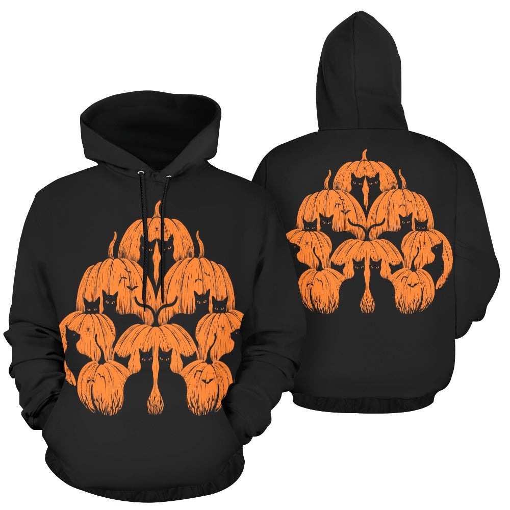 Episodic Drawing Pumpkin Cat Hoodie