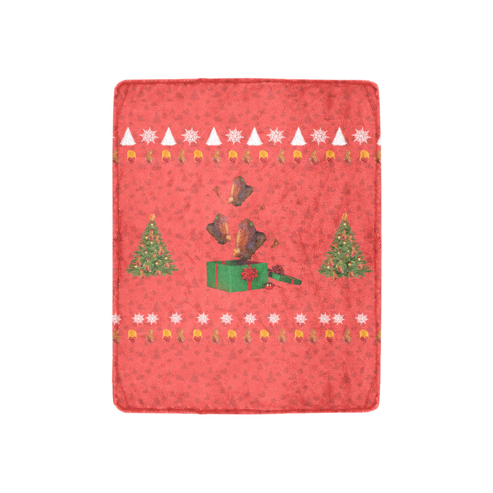 Christmas Chicken Wing Throw Blanket